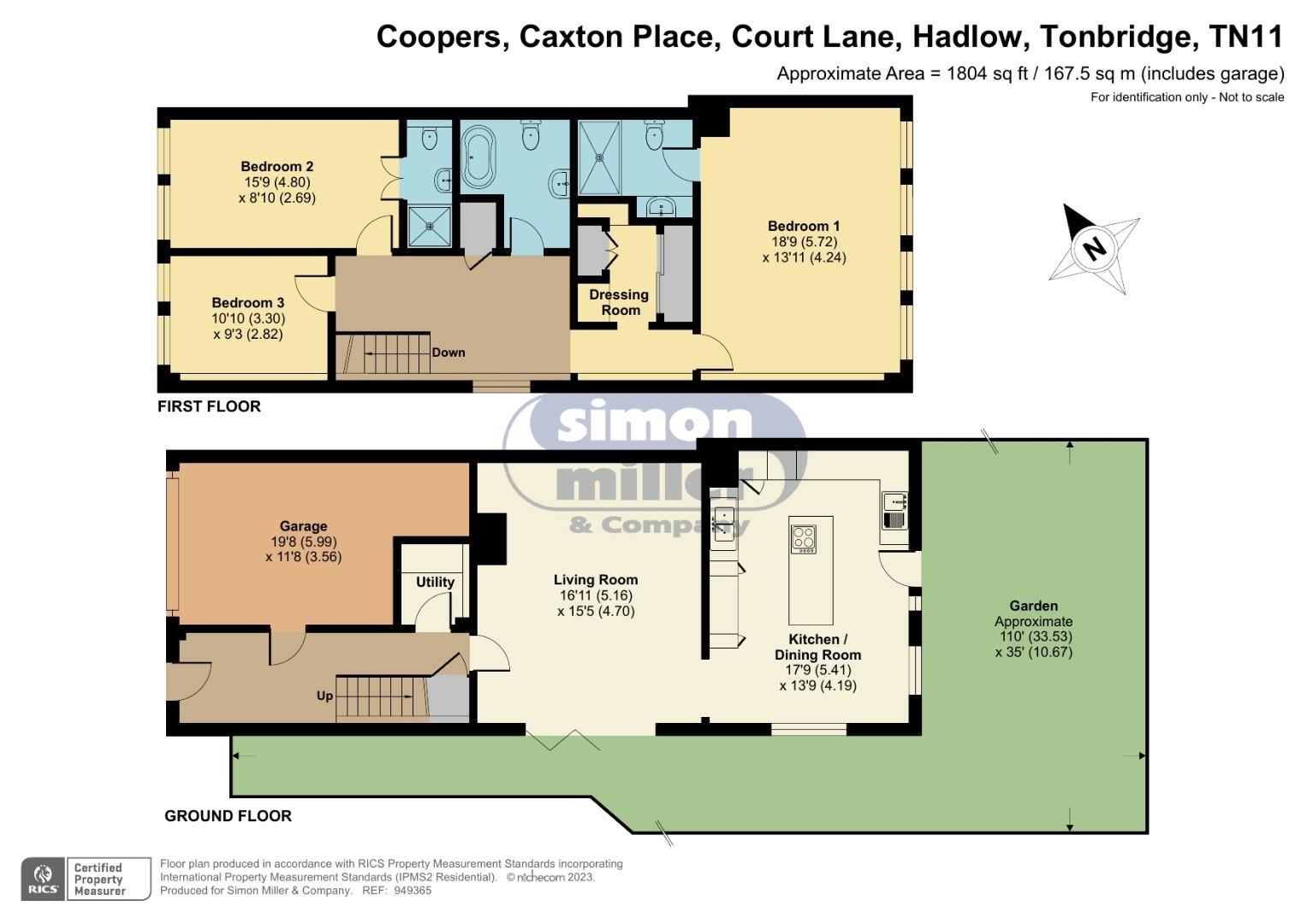 Property details for Court Lane, Hadlow, Tonbridge Guide Price £800,000